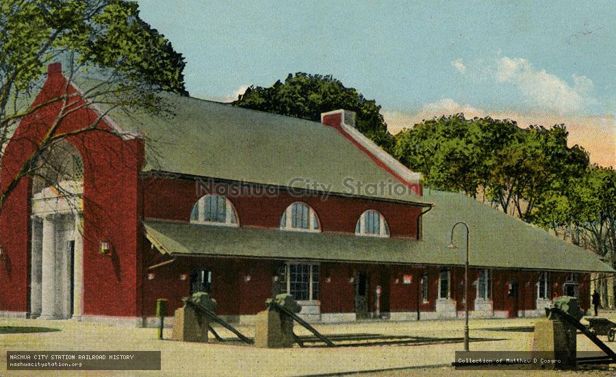 Postcard: New Station, Maine Central Railroad, Rockland, Maine